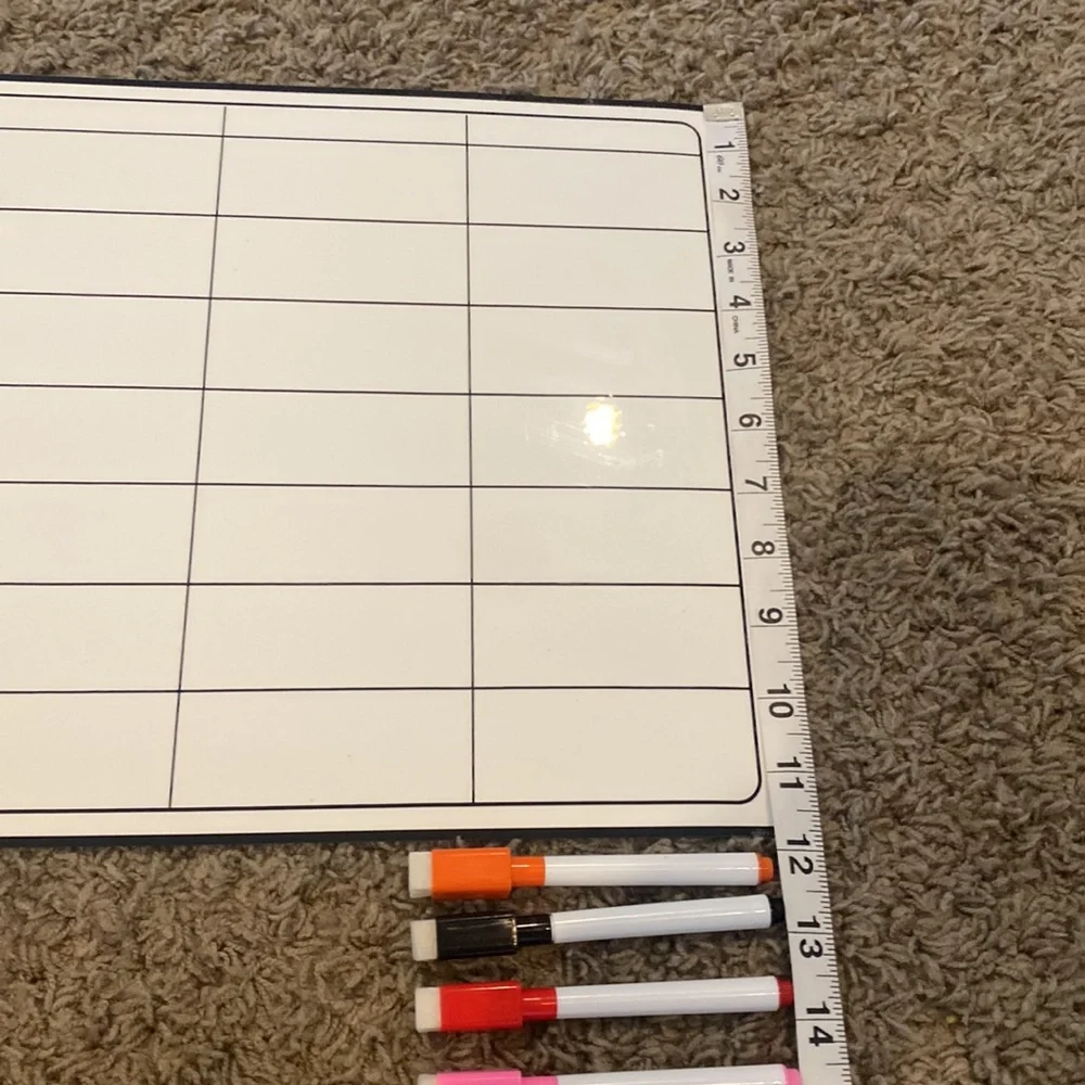 Used Once Magnetic Dry Erase Agenda